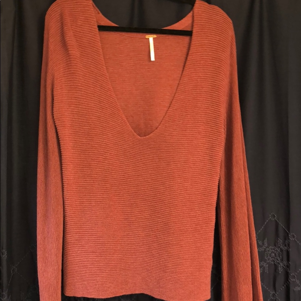 FREE PEOPLE Burgundy Sweater